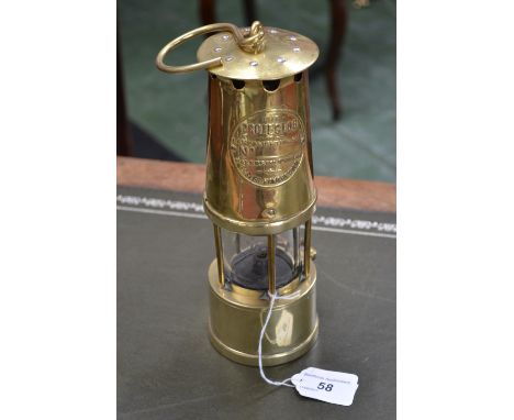 The Protector, a brass miners lamp