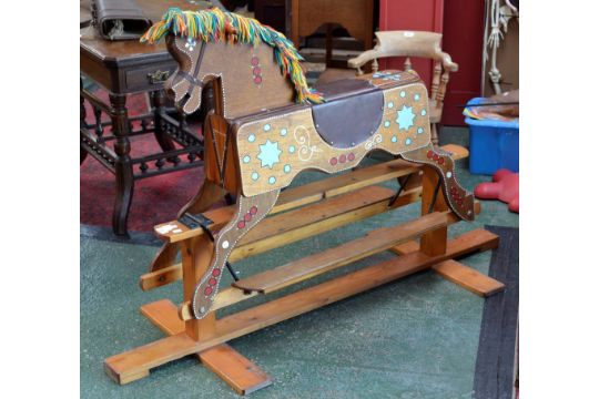 willow rocking horse