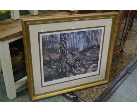 The Lord of the Rings interest - a limited edition print by Paul Raymond Gregory, The Fall of Boromir, 302/500, 66cm x 58cm, 