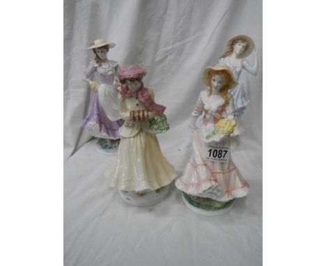 A set of four limited edition Royal Worcester Four Seasons figurines.