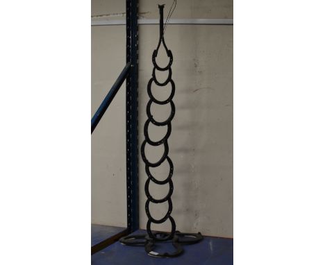 NOVELTY HORSE SHOE FLOOR LAMP BASE     