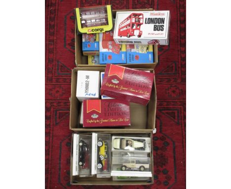 A boxed Corgi Royal Mail Dispatch Set, six boxed Corgi Archive Vehicles, nine boxed Solido vehicles, boxed Corgi bus, a boxed