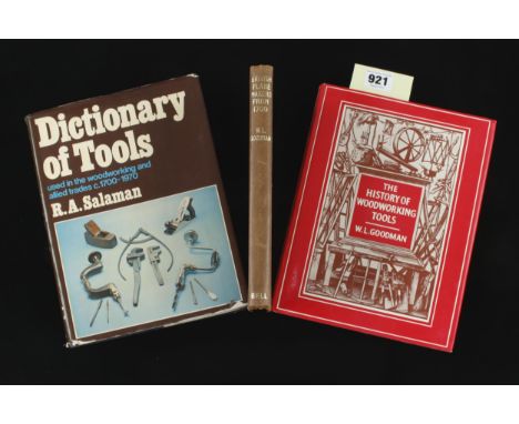 R.A.Salaman; Dictionary of Woodworking Tools and W.L.Goodman; British Planemakers from 1700 1st Ed. and The History of Woodwo