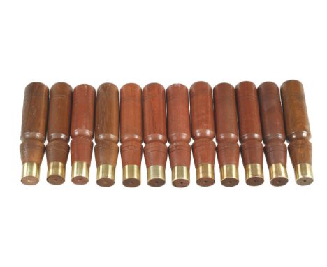 12 mahogany chisel handles F 