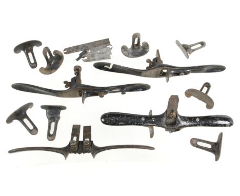 Two PRESTON quirk routers, sash shave and a reeder with various fences etc G 