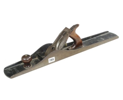 An early STANLEY No 8 jointer with pre adjustable frog, replaced iron o/w G+ 