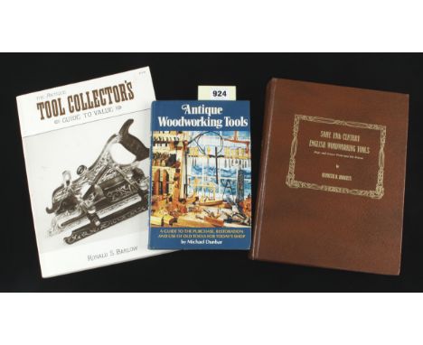 Kenneth D.Roberts; Some 19c English Woodworking Tools and two other books G+ 