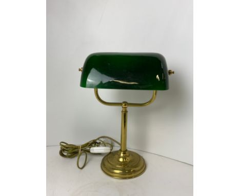 Brass Bankers Style Desk Lamp 