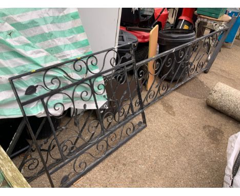 Iron Stair Railing and Gate 