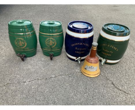 Quantity of Ceramic Barrels and Bell 