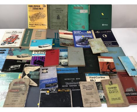 Vintage Automobile Workshop Manuals etc 