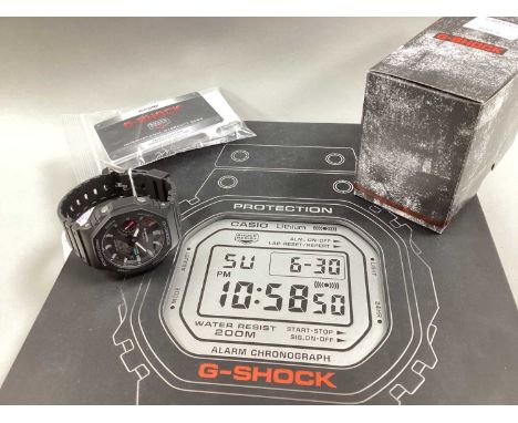 CASIO G-SHOCK GA-B2100 Bluetooth Solar Analogue / Digital Gent's Wristwatch, case back numbered "E3G5PJ" "IC:2388B-S11W", in 