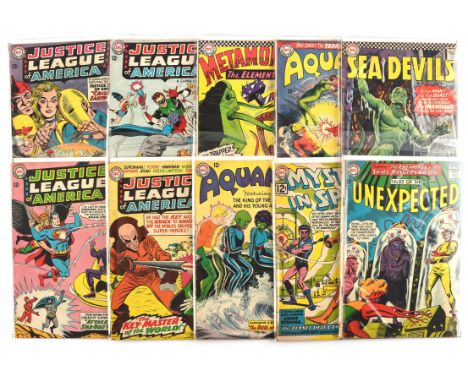 The Justice League of America, Aquaman and other DC titles: a group of 12 early Silver-age issues featuring 1st appearances a
