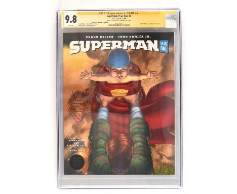 Superman Year One No. 1 John Romita Jr. convention exclusive variant CGC Signature Grade series 9.8 signed and sketched by Jo