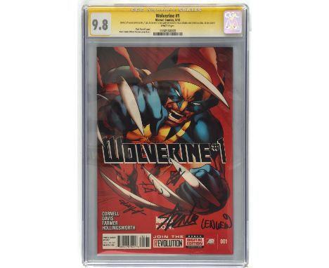 Wolverine No. 1 CGC Signature Grade series 9.8 x5 signed by Stan Lee, Alan Davis, Will Yun Lee, Len Wein and Paul Cornell (Ma