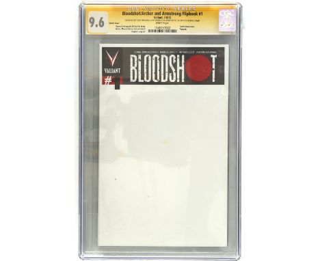 Bloodshot/Archer and Armstrong Flipbook No. 1 CGC Signature Grade series 9.6 signed and sketched by Emanuela Lupacchino and G