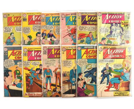 Action Comics, Adventure Comics and Superman: a group of 36 issues (DC Comics, 1960 onwards).Featuring members of the Superma