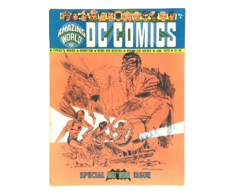 Amazing World of DC Comics: a group of 7 issues including first four issues (DC Comics / Nation Periodical Publications 1974/