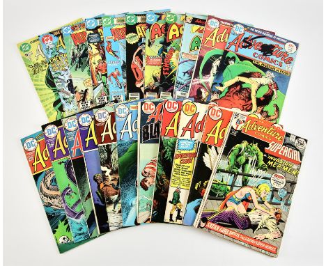 Adventure Comics featuring the Spectre and Aquaman: a group of 23 issues (DC Comics 1971 onwards).Featuring members of the Su
