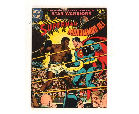 Superman vs Muhammad Ali: oversize treasury edition comic, Neal Adams art (DC Comics, 1978).Consistently sought after fan fav