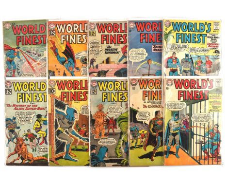 Worlds Finest: a group of 13 Silver Age comics featuring Batman and Superman (DC Comics 1961 onwards).Worlds Finest is an Ame