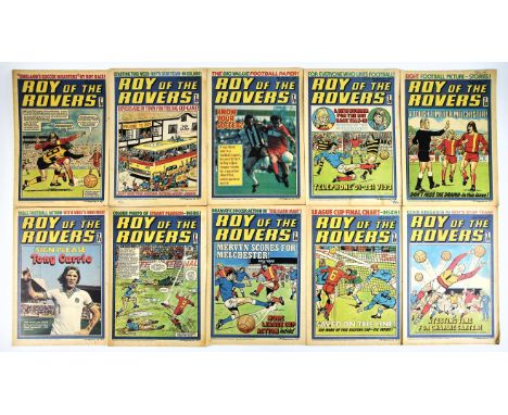 Roy of the Rovers: a run of 68 British comics 22nd January 1977  15th July 1978 (IPC Magazines, 1977).Roy of the Rovers is a 