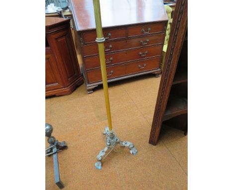Brass standard lamp 