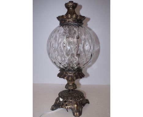 Unusual brass lamp Height 56 cm 
