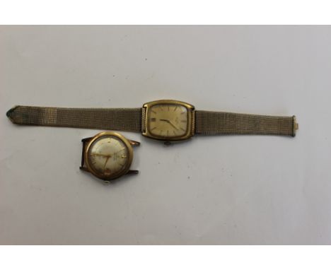 A vintage Rotary gentlemen's bracelet watch with date window, baton numerals 1950s; together with a Titoni Automatic watch (w