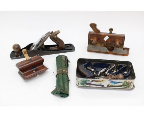 A small collection of tools, various planes etc