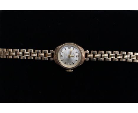 A ladies 9ct gold Rotary bracelet watch 