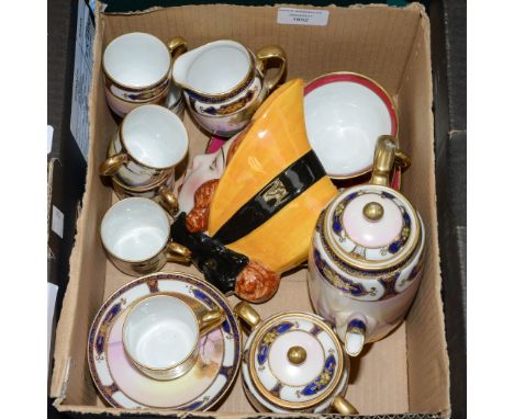 Noritake Trio, early 20th century, Noritake tea set 21pcs and one Copeland Plaque (total 25)