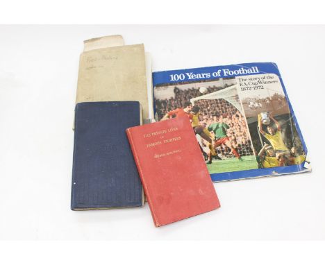 A collection of sporting memorabilia to include: an album containing various cigarette cards to include football interest, ne