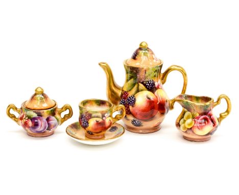 A set of miniatures by ex Royal Worcester artist 'Nutt' 
