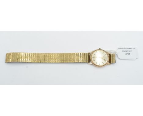 A vintage Tissot 9ct gold presentation watch