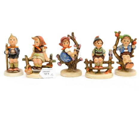 Geobel figures of boys and girls playing circa 1960s (5) 