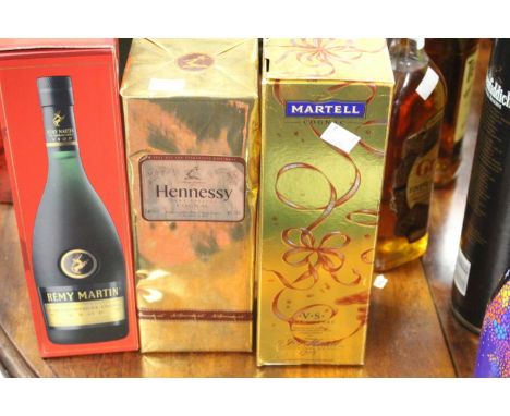 Cognac including Martell VS, Hennessy VS and Remy Martin VSOP (3) 