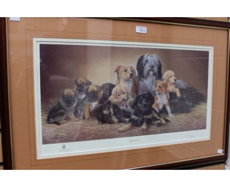 Artist print, Nigel Hemming 'Dogs' Limited Edition with certificate