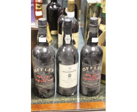 Offley Boa Vista Vintage Port 1972, two bottles and Warre 1988 Quinta da Cavadinha (3) 