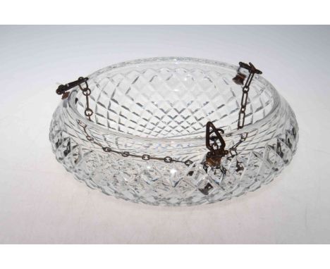 Crystal ceiling light bowl, 40cm.
