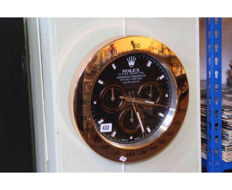 Quartz wall clock.