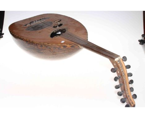Arabic wooden lute.