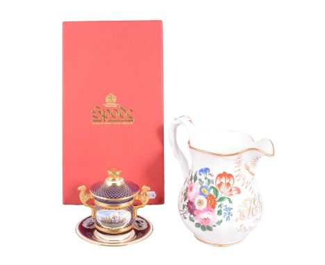Spode commemorative 'SS Great Britain Cup', limited edition numbered 449 of 500, boxed; together with a Victorian Staffordshi