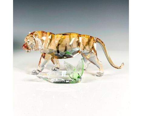 Multifaceted light brown crystal. Swarovski etched backstamp. Includes Endangered Wildlife 2008-2010 plaque. This item has it
