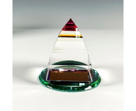Beautifully tiered cuts to catch the light. Swarovski backstamp. 7450 050 095. This item has its original box: 5"H x 4" dia. 