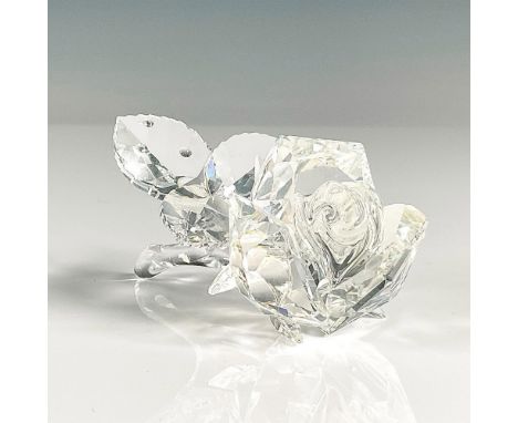 This Swarovski crystal rose was part of the In the Secret Garden theme group and is made from clear faceted crystal. Swarovsk