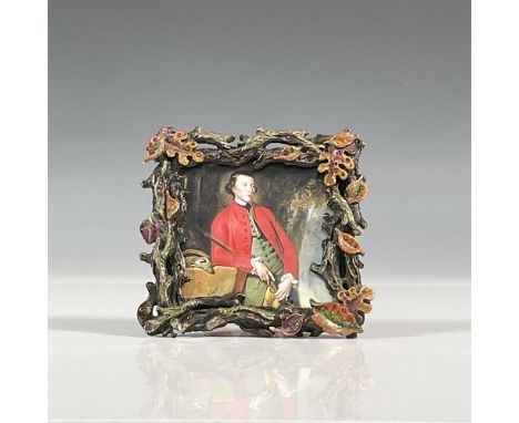 Fascinating enameled and jeweled frame b y Jay Strongwater showcasing a vintage vine leaf creating a gorgeous design with fur