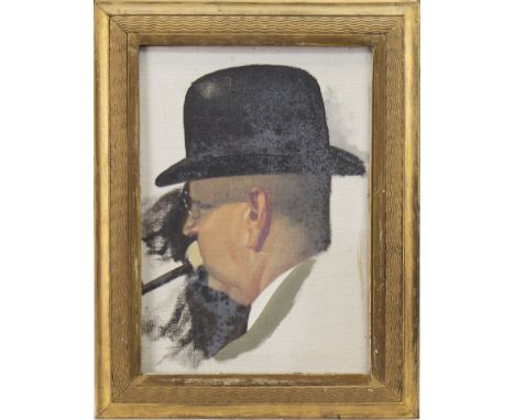 * ARCHIBALD MCGLASHAN (BRITISH 1888- 1980), PORTRAIT OF THE ARTIST'S FATHER oil on canvas laid on panel 37cm x 27cm Framed Pr