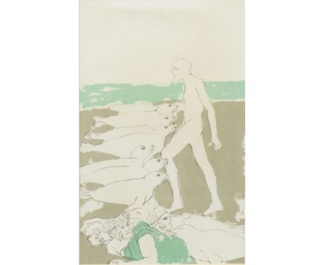 * ELISABETH FRINK (BRITISH 1930 - 1993), THE ILIAD, 1966 lithograph 24cm x 15cm Mounted, framed and under glass Note: Origina