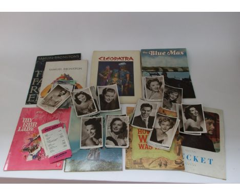 A collection of vintage picturegoer and other firlm star autograpgh portrait and cards of the post war period some in envelop